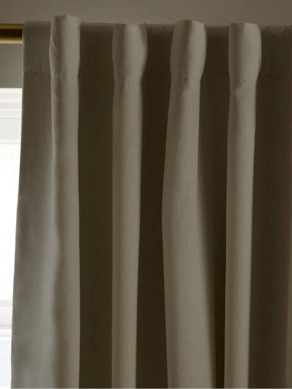 Ivory European Linen True Blackout Curtain 48x120 Retail $122 Per Panel - Picture 2 of 4